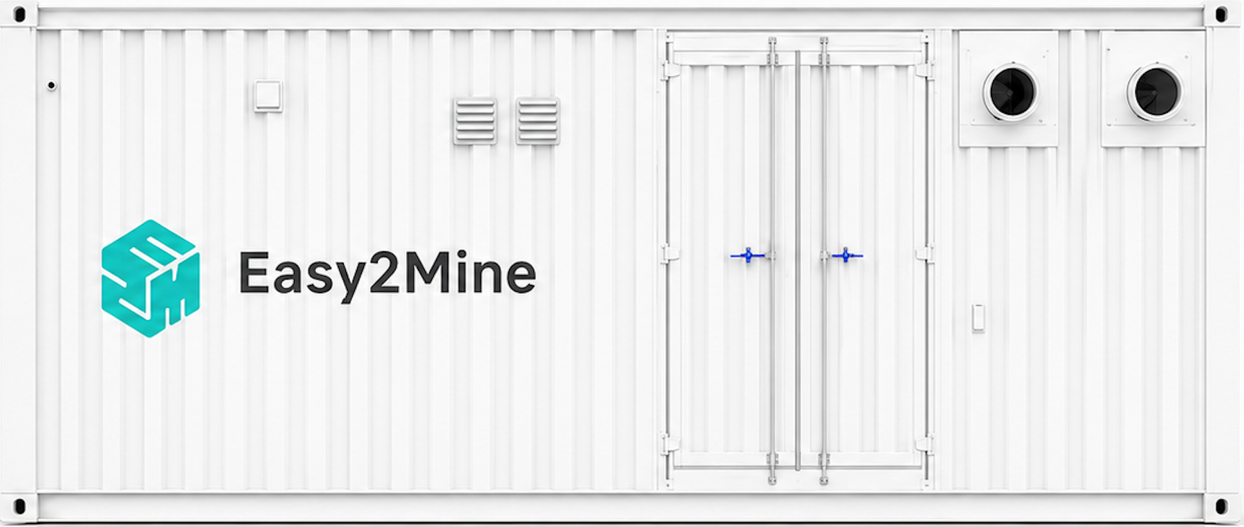 Easy2Mine liquid cooling infrastructure container