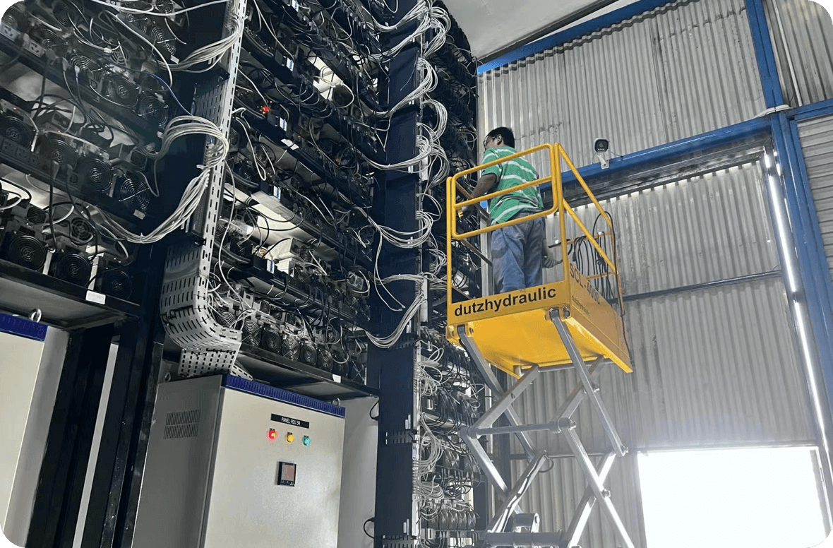 Easy2Mine mining farm operation in Indonesia