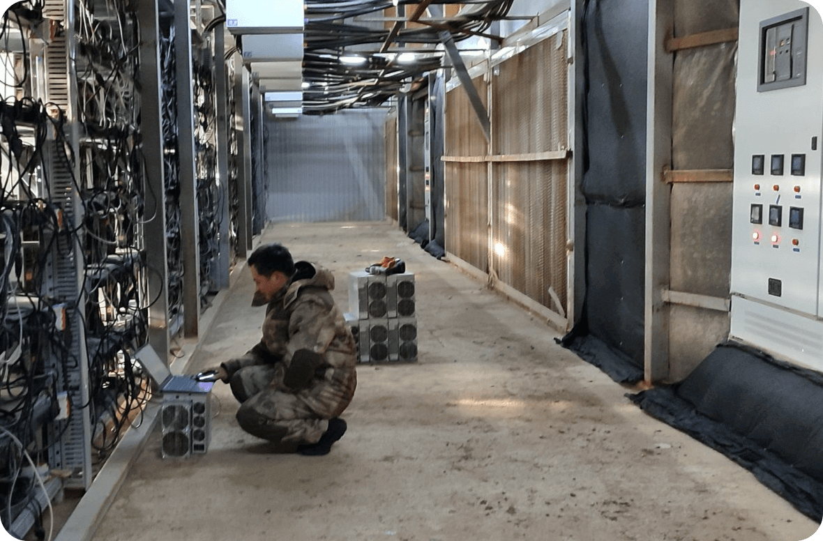 Easy2Mine mining farm operation in Kazakhstan
