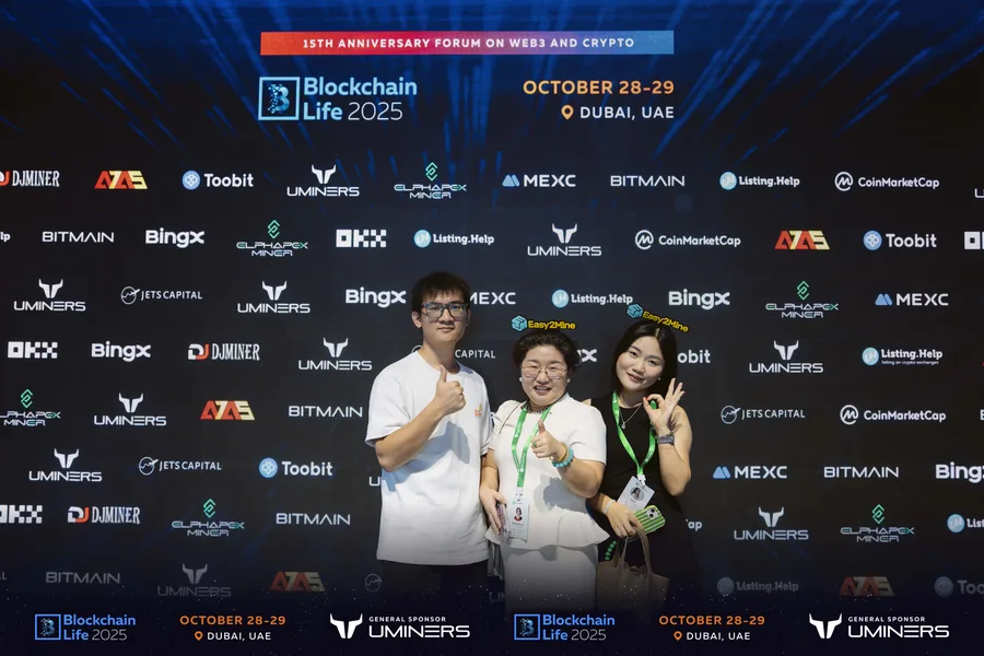 E2M Team at Blockchain Life 2025 in Dubai